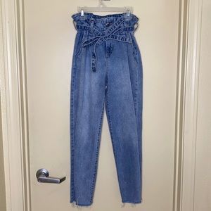 Wild Fable High Rise Paper Bag Jeans